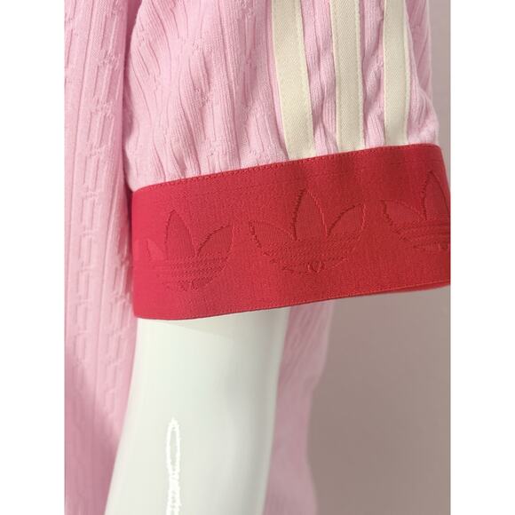 Adidas Women’s Pink Lounge Set Shirt Size Large Shorts Logo Print Size Xl - Picture 2 of 6